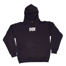 Load image into Gallery viewer, Black Streetwear Hoodie with INDY logo