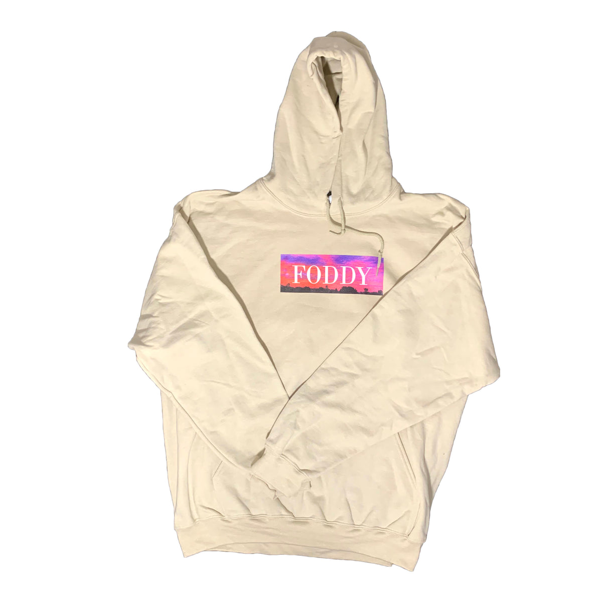 Beige discount pink hoodie