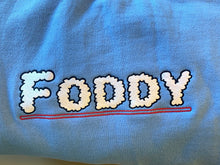 Load image into Gallery viewer, UNC Blue Sweatshirt, Embroidered UNC Blue Crew Neck, Cloud Logo