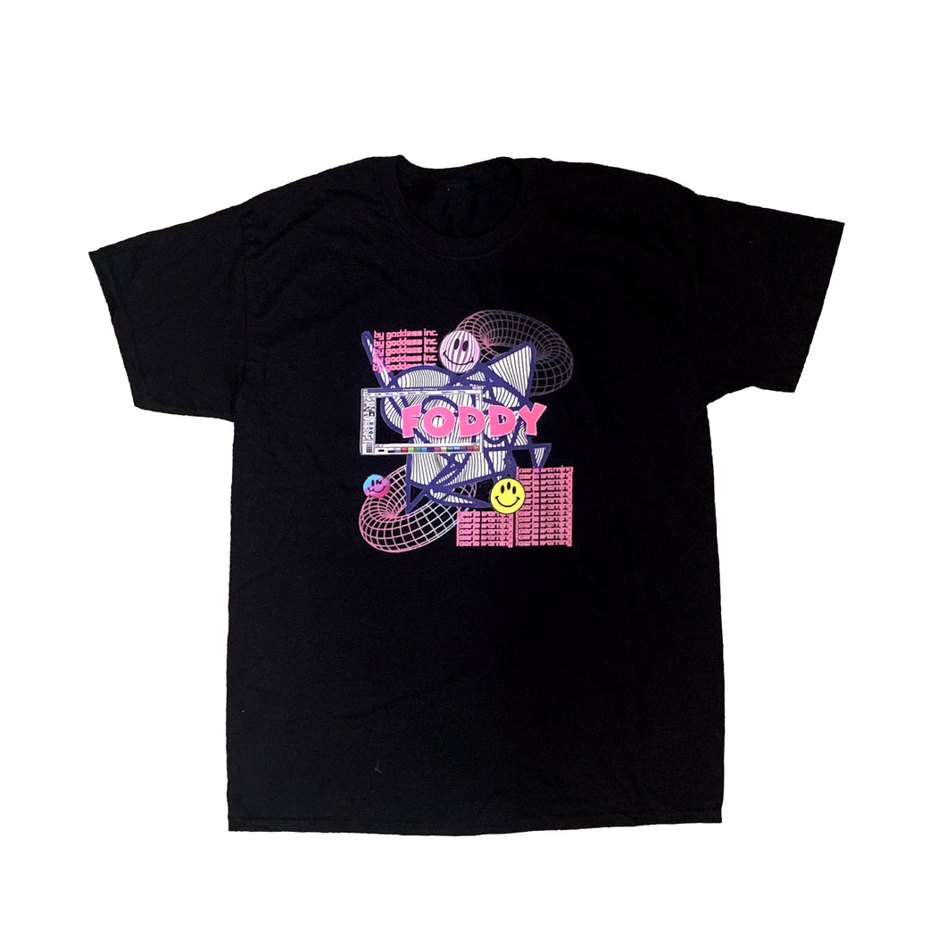 FODDY x Goddess Inc. Glitch Graphic T-Shirt
