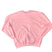 Load image into Gallery viewer, Light Pink Sweatshirt, Embroidered Light Pink Crew Neck, Cloud Logo