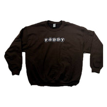 Load image into Gallery viewer, chocolate brown crew neck streetwear with foddy logo