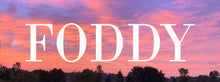 Load image into Gallery viewer, Beige sunset hoodie foddy logo streetwear