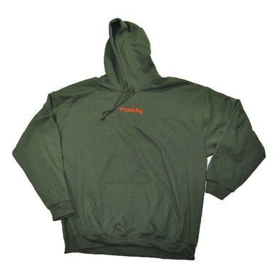 Embroidered Olive Green Hoodie with Foddy Indianapolis Logo