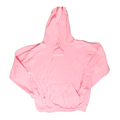 Embroidered Baby Pink Hoodie with Foddy Indianapolis Logo