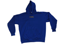 Load image into Gallery viewer, royal blue hoodie foddy logo indianapolis